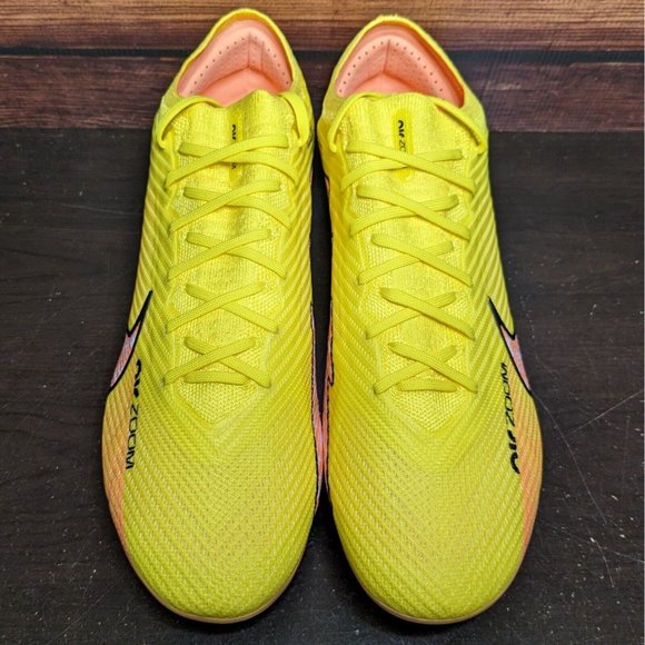 Nike Zoom Mercurial Vapor 15 Elite FG Men\'s 13 Lucent Pack Yellow Soccer Cleats main image 12